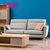 爱依瑞斯（ARIS）简约现代客厅家具组合双人位三人位布艺沙发北欧沙发 WFS-60(灰色 三人位)