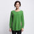 国际羊 女士新款中长款针织衫圆领加厚貂绒毛衣羊毛衫 X180(绿色 XL)