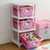 爱丽思IRIS 儿童环保树脂彩色多层玩具收纳筐 整理架KBR-030(kitty粉色)第2张高清大图