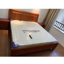 韦斯豪现代中式木床带床垫床头柜(WSH-220110CXW)