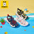 巴布豆童鞋21夏季新款舒适男童女童儿童软底包头凉鞋机能沙滩鞋(34 白)
