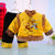 婴幼儿童新年套装男童大龙刺绣棉衣加厚套装冬儿童唐装2件套5437(黄色 110)