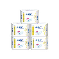 ABC日用纤薄棉柔表层卫生巾240mm含KMS 5包共40片