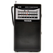 德生(Tecsun) R-218 收音机 全波段 调频调幅 迷你便携 黑色