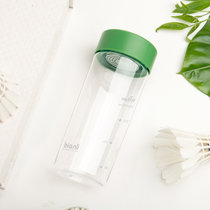 bianli倍乐 tritan运动水杯塑料杯子学生水壶450ML(1122T海苔绿)