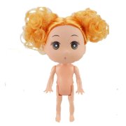 芭比娃娃迷糊娃娃12cm泡泡浴蛋糕素体裸娃烘焙模具甜品台多款生日礼物情人女孩卡通赠品(迷糊娃4号)