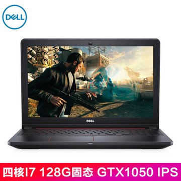 戴尔（DELL）灵越游匣5577系列 15.6英寸游戏笔记本电脑 七代i7 8G 128G+1T GTX1050 IPS(15P/15PR-6748B)