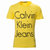 卡文克莱Calvin Klein男式半袖t恤 CK时尚休闲短袖纯棉T恤90792(黄色 M)