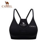 CAMEL骆驼运动内衣 舒适运动跑步瑜伽女背心 C7S1U6905(黑色 S)