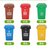 俊采云JunCaiYun30L环卫垃圾分类桶 塑料垃圾桶JCY-12四色分类垃圾桶果皮桶果皮箱(军绿色 JCY-12)