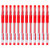 齐心 GP6600 0.5mm 红色 子弹头 办公用笔 12.00 支/盒 (计价单位：盒) 红