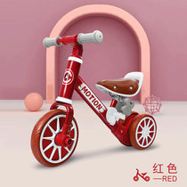儿童无脚踏扭扭车 适合1-3-6岁小孩两用三轮平衡车助步滑行自行车(深灰色)
