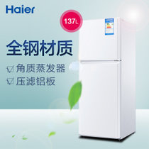 海尔(Haier)BCD-137TMPF 137升 两门 冰箱 迷你节能 白