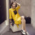 Mistletoe2017新款半袖衣服女装夏季韩版短袖t恤女士上衣(黄色 XL)