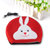 雨花泽  USB红色兔子鼠保暖标垫 DN-020