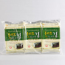 韩国进口奥尚海苔5g*3原味橄榄油味口感纯正(橄榄油味)