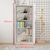 可比熊实木书柜玻璃柜带门儿童书橱落地组合柜防尘书架简约储物柜(5层80宽木门款)