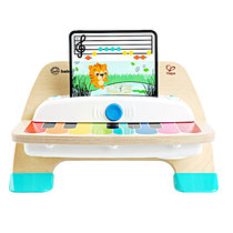 Hape木制智能黑科技早教音乐玩具触控电子钢琴1岁+800802自带电池 国美超市甄选