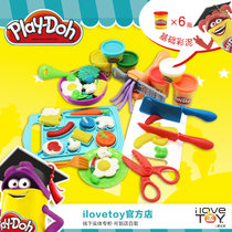 孩之宝培乐多彩泥创意厨房厨师工具款套装粘土橡皮泥儿童玩具B9012(版本)