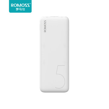 ROMOSS罗马仕5000毫安充电宝薄手机通用移动电源 磁片吸附轻薄便携 双USB输出适用于苹果 三星 华为手机