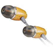 威运高（Vivanco）27107 耳塞 入耳式耳机 木质耳机（内置式 山毛榉 纯手工 线长1.2米）
