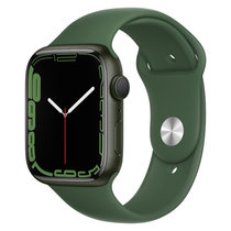 Apple Watch Series 7 智能手表 GPS款 45毫米绿色铝金属表壳 苜蓿草色运动型表带MKN73CH/A