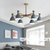 北欧灯具简约现代儿童房创意个性客厅家用大气卧室餐厅马卡龙吊灯(灰色 6头版)