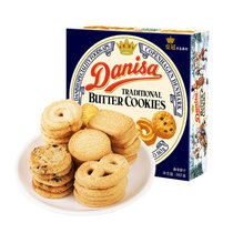 印尼进口皇冠丹麦曲奇饼干163g 盒装 (danisa)进口早餐 儿童零食品饼干
