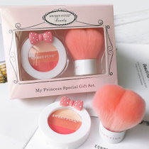 粉色安琪我的公主腮红礼盒甜橙粉 乐娱购3.8g 腮红胭脂修颜易上色提升气色