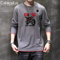CaldiceKris （中国CK）秋季纯棉潮流休闲圆领长袖T恤 CK-FS1104