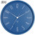 汉时（Hense）现代简约自动校时装饰挂钟客厅卧室时尚静音石英时钟HW195(蓝色-电波机芯)第3张高清大图