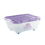 茶花 尚品塑料收纳箱--紫色 2833