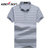 凯德申 男士丝光棉商务条纹休闲POLO衫 短袖T恤 2015新款 P5002(灰色 L(175))