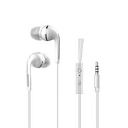 现代（HYUNDAI）H13入耳式耳机线控手机电脑通用音乐重低音耳塞带麦(白色)