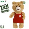 飘飘龙正版电影ted泰迪熊 可爱毛绒玩具熊公仔(红围裙款 50厘米)