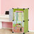 索尔诺卡通书柜儿童书架自由组合收纳柜简易储物置物架柜子(单排2格果绿色)