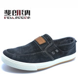 斐朗纳2016韩版新款时尚舒适水洗牛仔帆布鞋9051(深灰色 39)