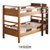 画尚白橡木双层床1m 全实木上下床多功能组合床高低床带护栏儿童床1.2(白橡木多功能床(1m)