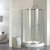 莱博顿整体淋浴房简易弧扇形沐浴房浴室隔断洗澡间卫生间钢化玻璃(900*900含底盆)