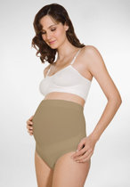 孕妇托腹内裤牛奶纤维高腰纯棉意大利原装进口Relaxmaternity5101(肤色 XL)