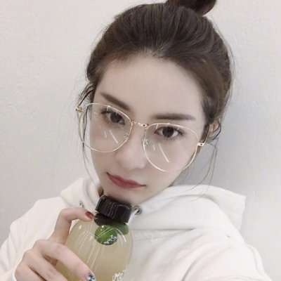 王柳雯抖音费启鸣同款眼镜大框大脸显瘦眼镜框