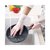 洗碗手套女橡胶厨房洗菜家务用清洁耐用型薄款防水洗衣服手套(白色 L)