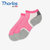 THORLO 美国高端运动袜 XCCU款专业缓震透湿男女通用款跑步袜 一双(粉红色 袜码10号/39-41码)