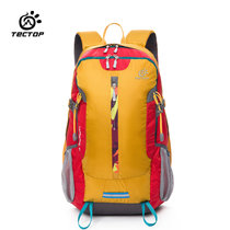 TECTOP户外登山包双肩背包男女旅行多功能防水耐磨30L大容量包邮(黄色 30L)