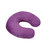 石家垫 汽车护颈枕U型护颈枕记忆棉护颈头枕纯色护颈枕(紫色)