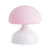 新款创意蘑菇硅胶小夜灯 智能USB充电硅胶氛围灯 可悬挂夜灯(粉色)
