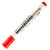 得力（deli）单头白板笔单支装 易擦拭水性多用白板写字笔展示板笔6817(红)