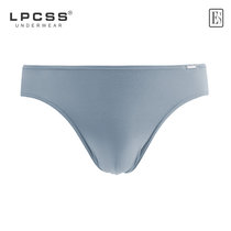 LPCSS品牌男士内裤低腰男三角裤莫代尔单层透气裤裆加大码纯白色(星灰蓝 M)