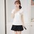 娇维安 夏季新款体血衫 韩版圆领女士T恤 单口袋短袖女式t恤 女(白色 XL)