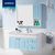 JOMOO九牧 实木浴室柜组合浴室橡胶木洗脸盆洗漱台洗手池 A2182 橡胶木白色（不含龙头和下水配件） 0.8M(柜体100cm白色款)